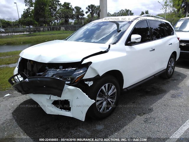 5N1DR2MN0JC622571 - 2018 NISSAN PATHFINDER S/SV/SL/PLATINUM 白色 照片 2
