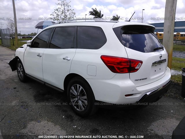 5N1DR2MN0JC622571 - 2018 NISSAN PATHFINDER S/SV/SL/PLATINUM 白色 照片 3