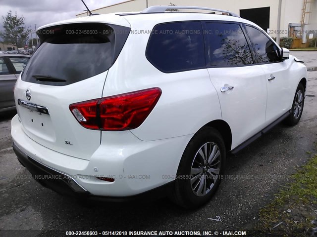 5N1DR2MN0JC622571 - 2018 NISSAN PATHFINDER S/SV/SL/PLATINUM 白色 照片 4