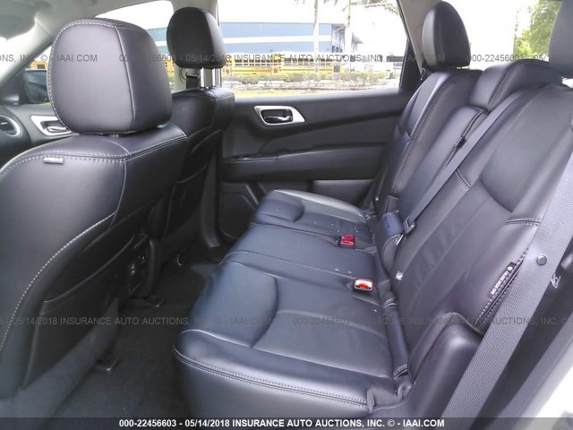 5N1DR2MN0JC622571 - 2018 NISSAN PATHFINDER S/SV/SL/PLATINUM 白色 照片 8