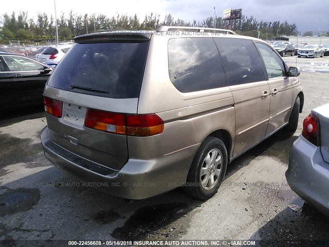 5FNRL180X3B052928 - 2003 HONDA ODYSSEY ყავისფერი ფოტო 4
