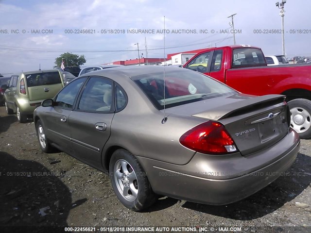 1FAFP55U52A264509 - 2002 FORD TAURUS SES GOLD photo 3