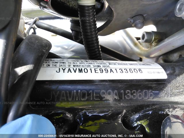 JYAVM01E99A133606 - 2009 YAMAHA XVS650 A/AT RED photo 10