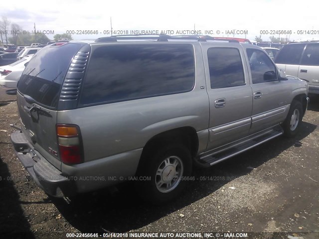 3GKFK16Z12G315019 - 2002 GMC YUKON XL K1500 TAN photo 4