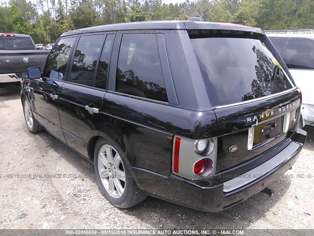 SALME15496A203646 - 2006 LAND ROVER RANGE ROVER HSE BLACK photo 3