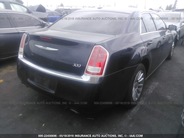 2C3CCAAG7CH142551 - 2012 CHRYSLER 300 BLUE photo 4