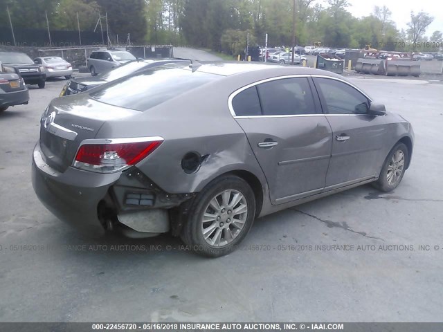 1G4GA5ED0BF154479 - 2011 BUICK LACROSSE CX GRAY photo 4