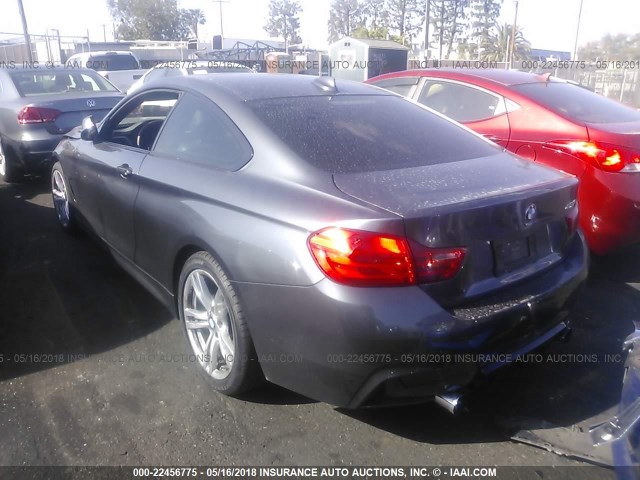 WBA3N3C54EF712701 - 2014 BMW 428 I GRAY photo 3