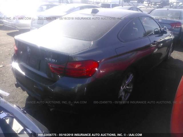 WBA3N3C54EF712701 - 2014 BMW 428 I GRAY photo 4