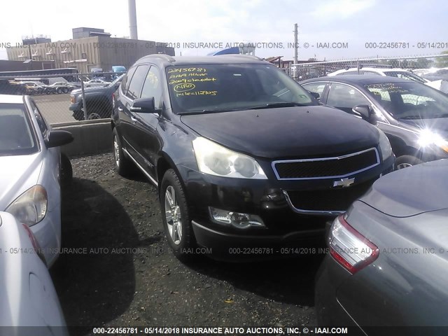 1GNER23D39S175647 - 2009 CHEVROLET TRAVERSE LT BLACK photo 1