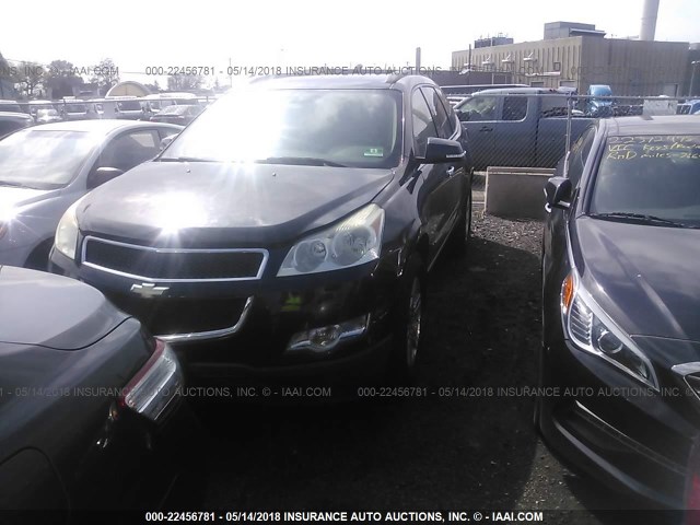 1GNER23D39S175647 - 2009 CHEVROLET TRAVERSE LT BLACK photo 2