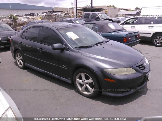 1YVHP84D045N49775 - 2004 MAZDA 6 S GRAY photo 1