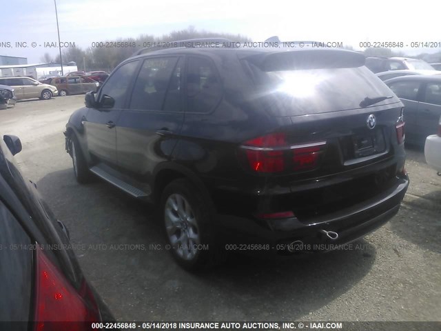 5UXZW0C57CL666724 - 2012 BMW X5 XDRIVE35D BLACK photo 3