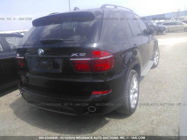 5UXZW0C57CL666724 - 2012 BMW X5 XDRIVE35D BLACK photo 4