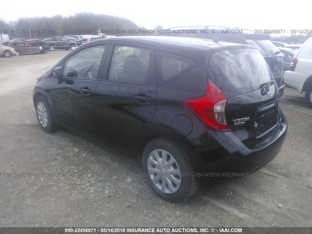 3N1CE2CP5EL389606 - 2014 NISSAN VERSA NOTE S/S PLUS/SV/SL BLACK photo 3