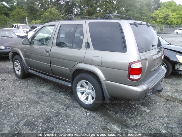 JN8DR09Y02W730429 - 2002 NISSAN PATHFINDER LE/SE GRAY photo 3