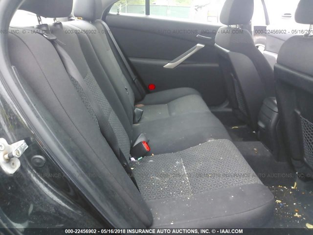 1G2ZF57B584271395 - 2008 PONTIAC G6 VALUE LEADER/BASE BLACK photo 8