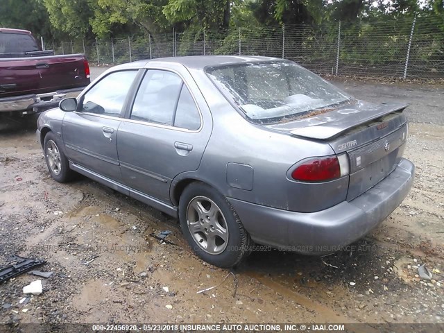 3N1BB41D4XL000112 - 1999 NISSAN SENTRA SE GRAY photo 3