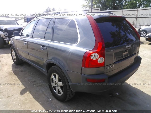 YV4CZ592861240286 - 2006 VOLVO XC90 GRAY photo 3