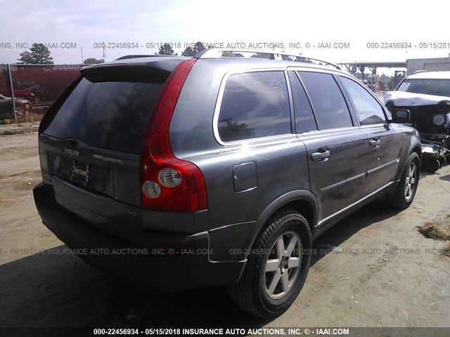 YV4CZ592861240286 - 2006 VOLVO XC90 GRAY photo 4