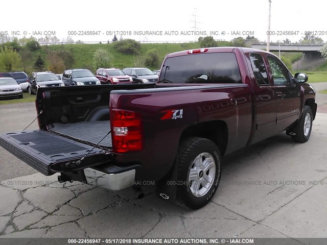 1GCRKTE72DZ101941 - 2013 CHEVROLET SILVERADO K1500 LTZ MAROON photo 4