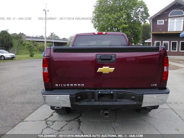 1GCRKTE72DZ101941 - 2013 CHEVROLET SILVERADO K1500 LTZ MAROON photo 6