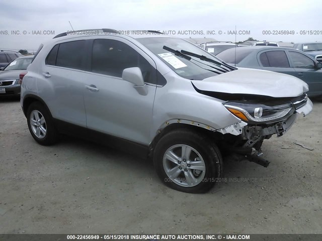 KL7CJLSB0HB149404 - 2017 CHEVROLET TRAX 1LT SILVER photo 1