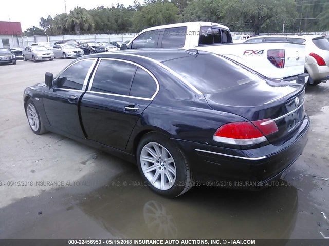 WBAHN83546DT38333 - 2006 BMW 750 LI Dark Blue photo 3
