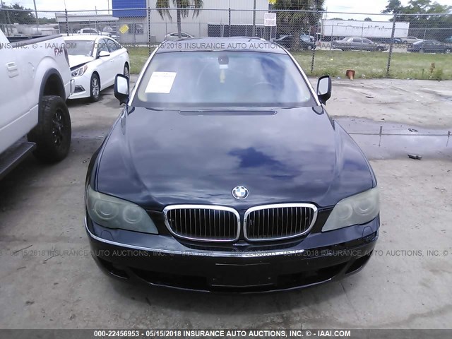 WBAHN83546DT38333 - 2006 BMW 750 LI Dark Blue photo 6