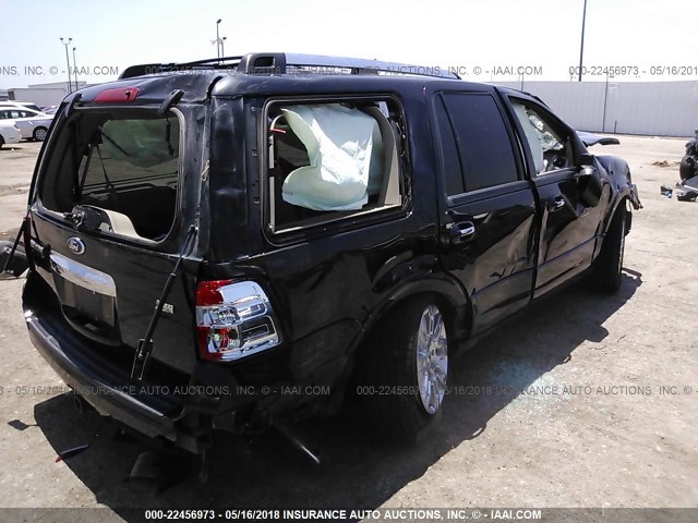 1FMJU1K50BEF08168 - 2011 FORD EXPEDITION LIMITED BLACK photo 4
