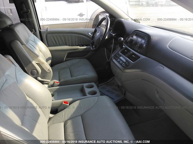 5FNRL38649B039665 - 2009 HONDA ODYSSEY EXL ვერცხლისფერი ფოტო 5