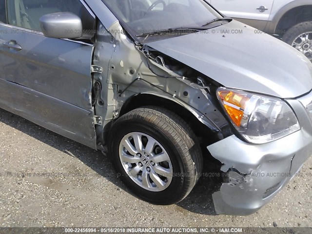 5FNRL38649B039665 - 2009 HONDA ODYSSEY EXL ვერცხლისფერი ფოტო 6