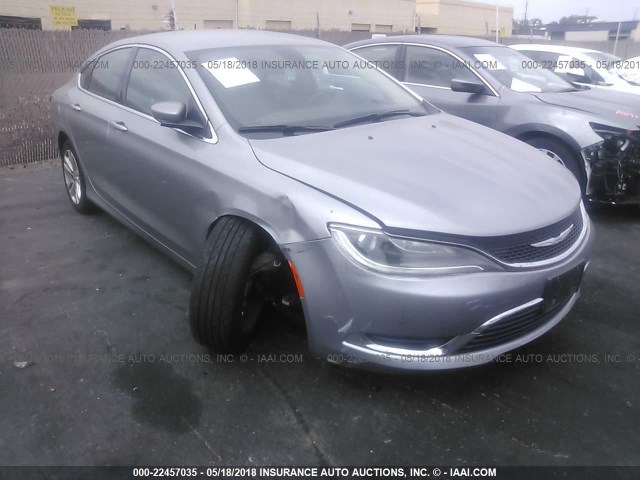 1C3CCCAB6FN739900 - 2015 CHRYSLER 200 LIMITED SILVER photo 1