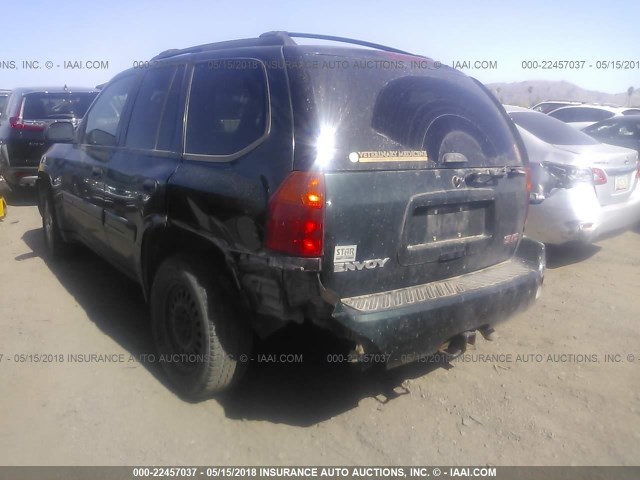 1GKDT13S642268867 - 2004 GMC ENVOY GREEN photo 3