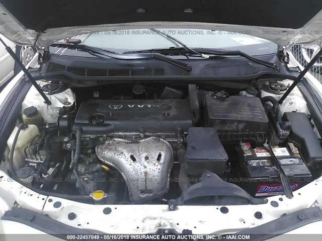 4T1BE46K19U917041 - 2009 TOYOTA CAMRY SE/LE/XLE WHITE photo 10