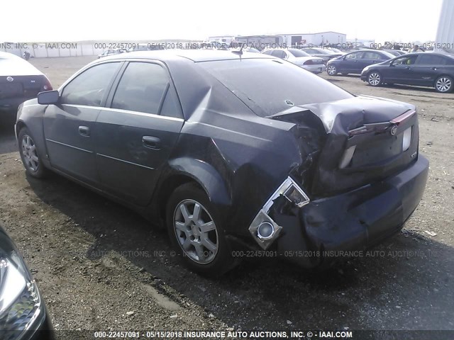 1G6DM57T170103315 - 2007 CADILLAC CTS BLACK photo 3