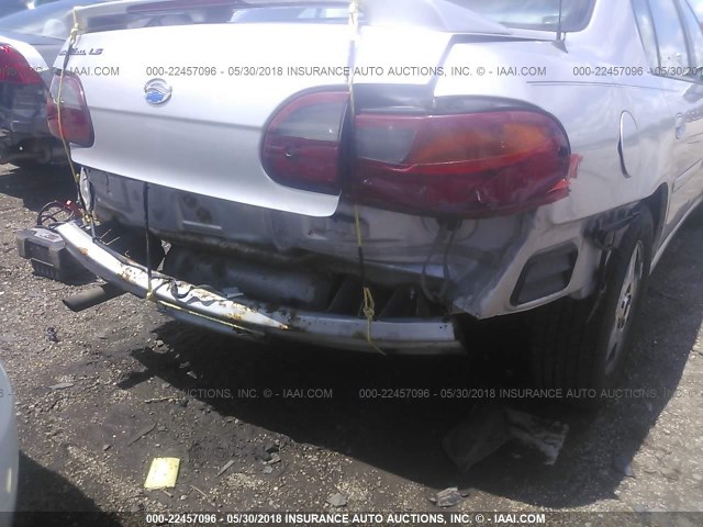 1G1NE52J63M685198 - 2003 CHEVROLET MALIBU LS ვერცხლისფერი ფოტო 6