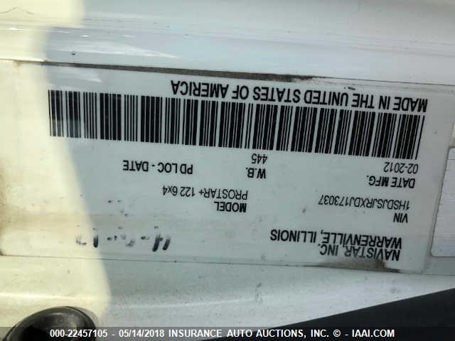 1HSDJSJRXDJ173037 - 2013 INTERNATIONAL PROSTAR أبيض صورة 7