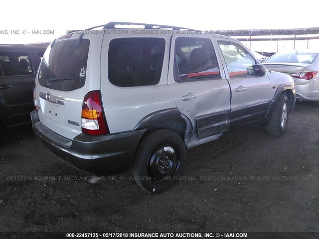 4F2CZ06124KM14796 - 2004 MAZDA TRIBUTE ES 银色 照片 4