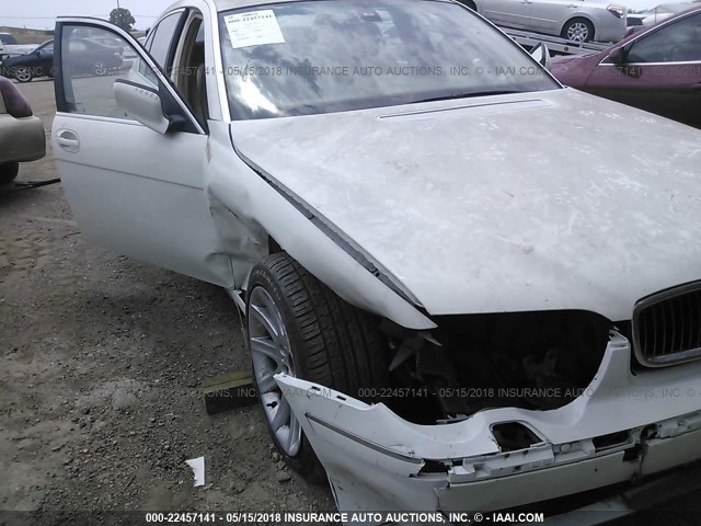 WBAGN635X4DS53509 - 2004 BMW 745 LI WHITE photo 6