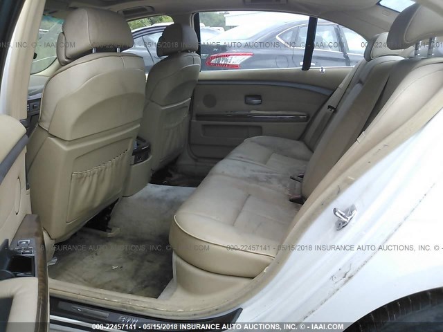 WBAGN635X4DS53509 - 2004 BMW 745 LI WHITE photo 8