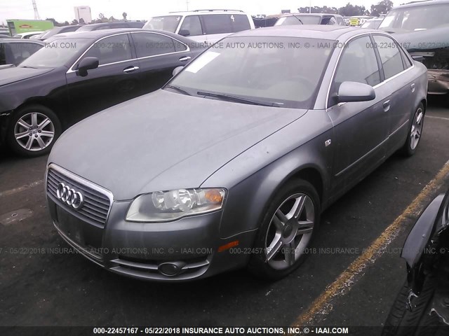 WAUAF68E15A502049 - 2005 AUDI A4 2.0T GRAY photo 2