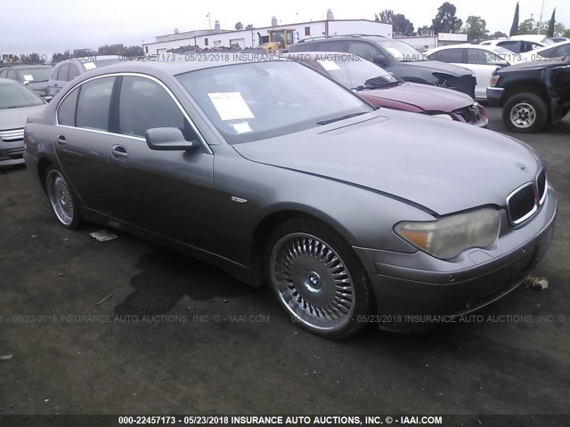 WBAGL63443DP67402 - 2003 BMW 745 I GRAY photo 1