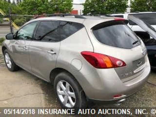 JN8AZ18W99W110715 - 2009 NISSAN MURANO S/SL/LE Pewter photo 3