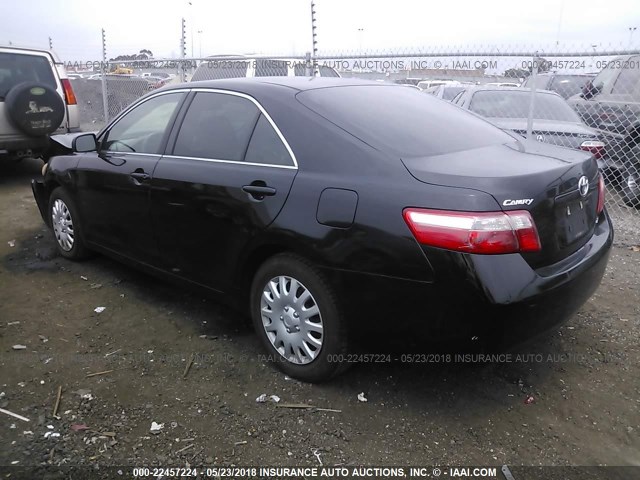 4T1BE46K47U136009 - 2007 TOYOTA CAMRY NEW GENERAT CE/LE/XLE/SE BLACK photo 3