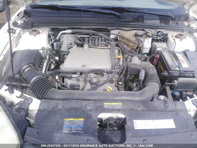 1G1ZT54834F224547 - 2004 CHEVROLET MALIBU LS WHITE photo 10