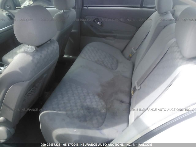 1G1ZT54834F224547 - 2004 CHEVROLET MALIBU LS WHITE photo 8