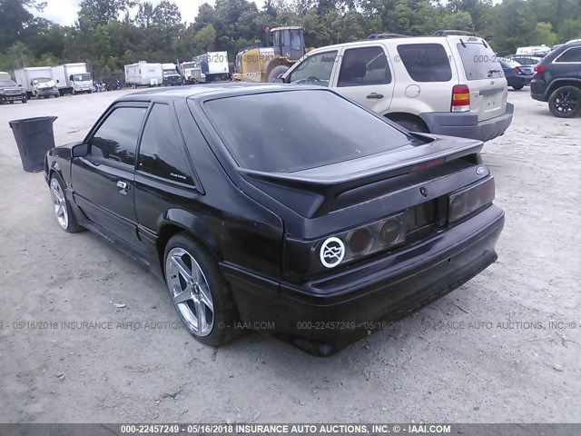 1FACP42E7PF144540 - 1993 FORD MUSTANG GT/COBRA GT BLACK photo 3