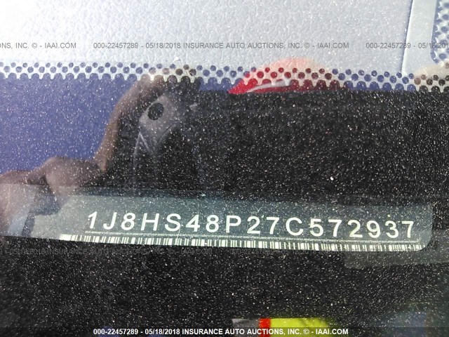 1J8HS48P27C572937 - 2007 JEEP GRAND CHEROKEE LAREDO/COLUMBIA/FREEDOM 灰色 照片 9