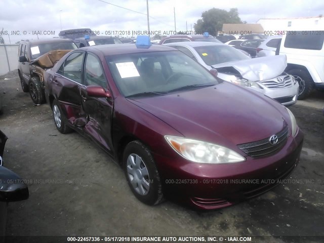 4T1BE32K34U337119 - 2004 TOYOTA CAMRY LE/XLE/SE RED photo 1